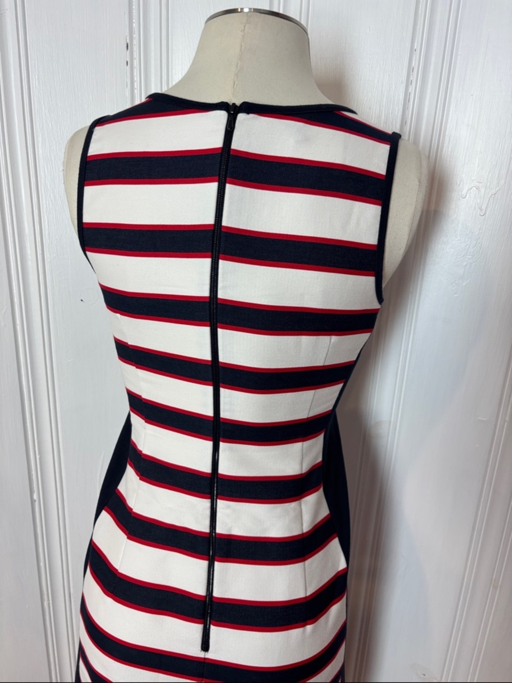 TEENFLO Montreal Nautical Stripe Sheath Dress - Size 4 - Picture 4 of 8
